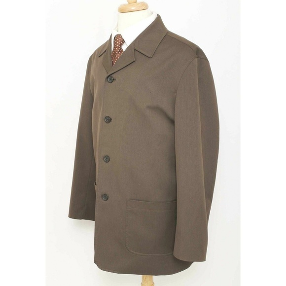 PRONTO UOMO Brown 4 Button Sport Coat Blazer Jacket - Picture 2 of 3